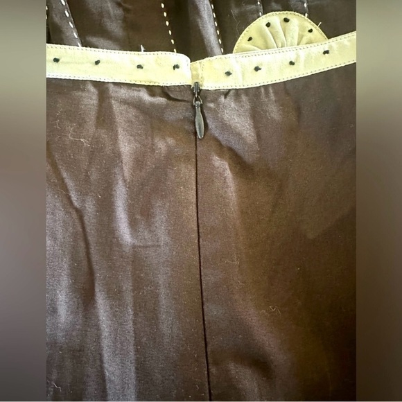 ODILLE, Anthropologie Ruffle Pleated A-Line Full Midi Knee Length Skirt, Size 10 - Picture 8 of 14